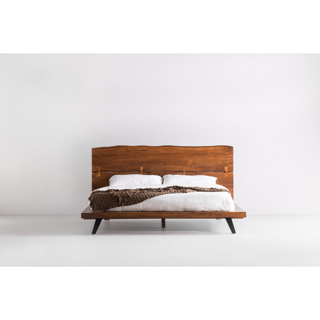 Madagascar King Platform Bed Brown - 1630Living