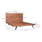 Madagascar King Platform Bed Brown - 1630Living