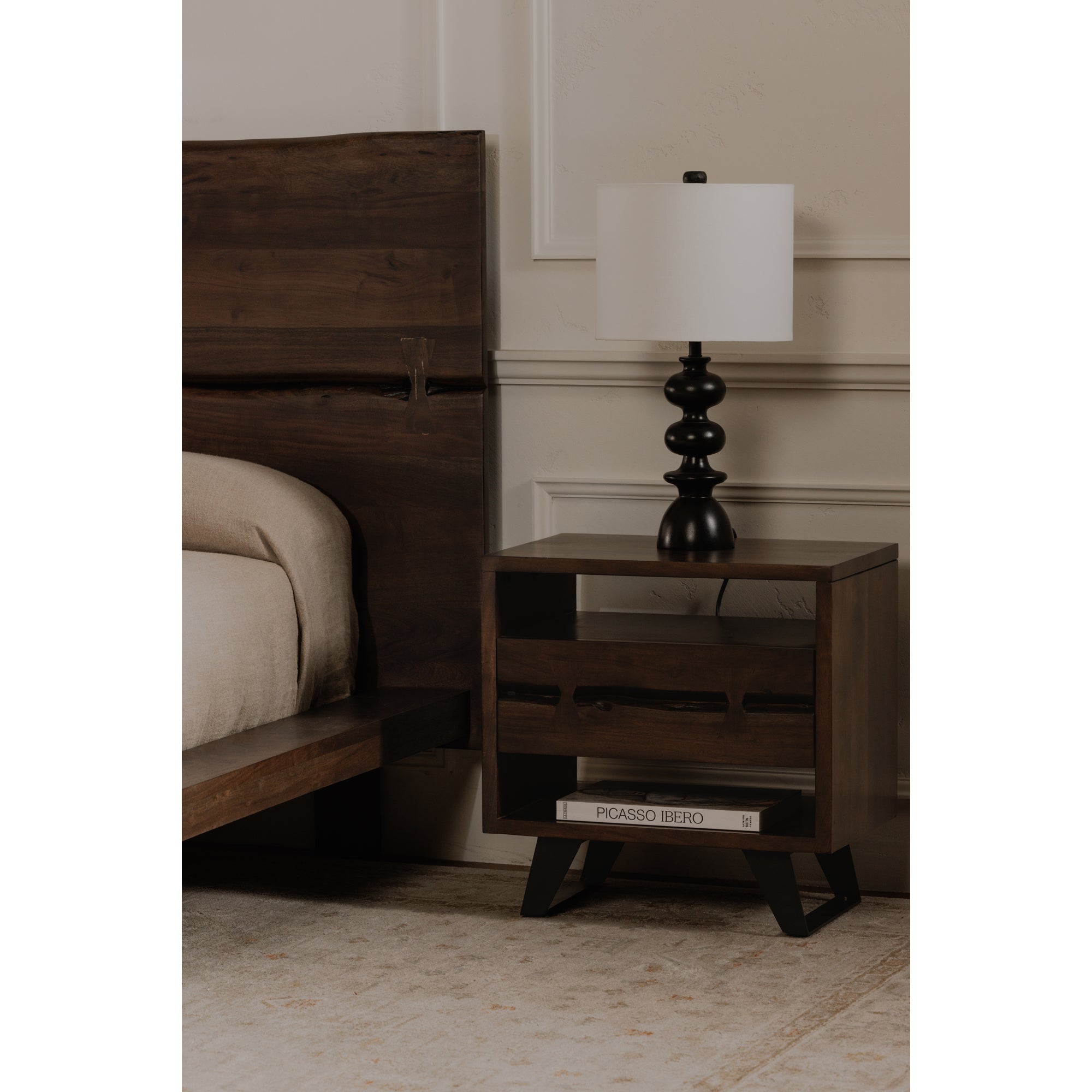 Madagascar Nightstand Dark Brown - 1630Living