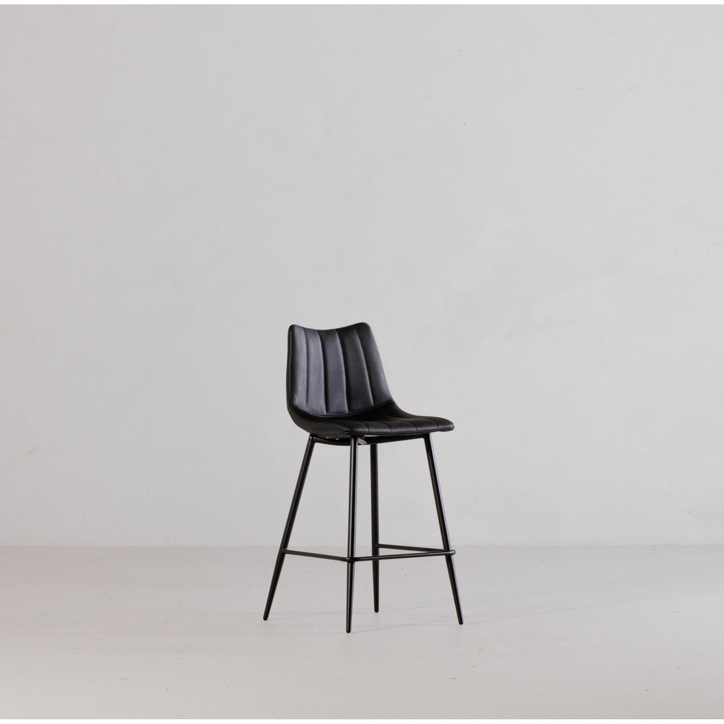 Alibi Counter Stool Matte Black - Set Of Two - 1630Living