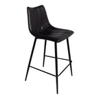 Alibi Counter Stool Matte Black - Set Of Two - 1630Living