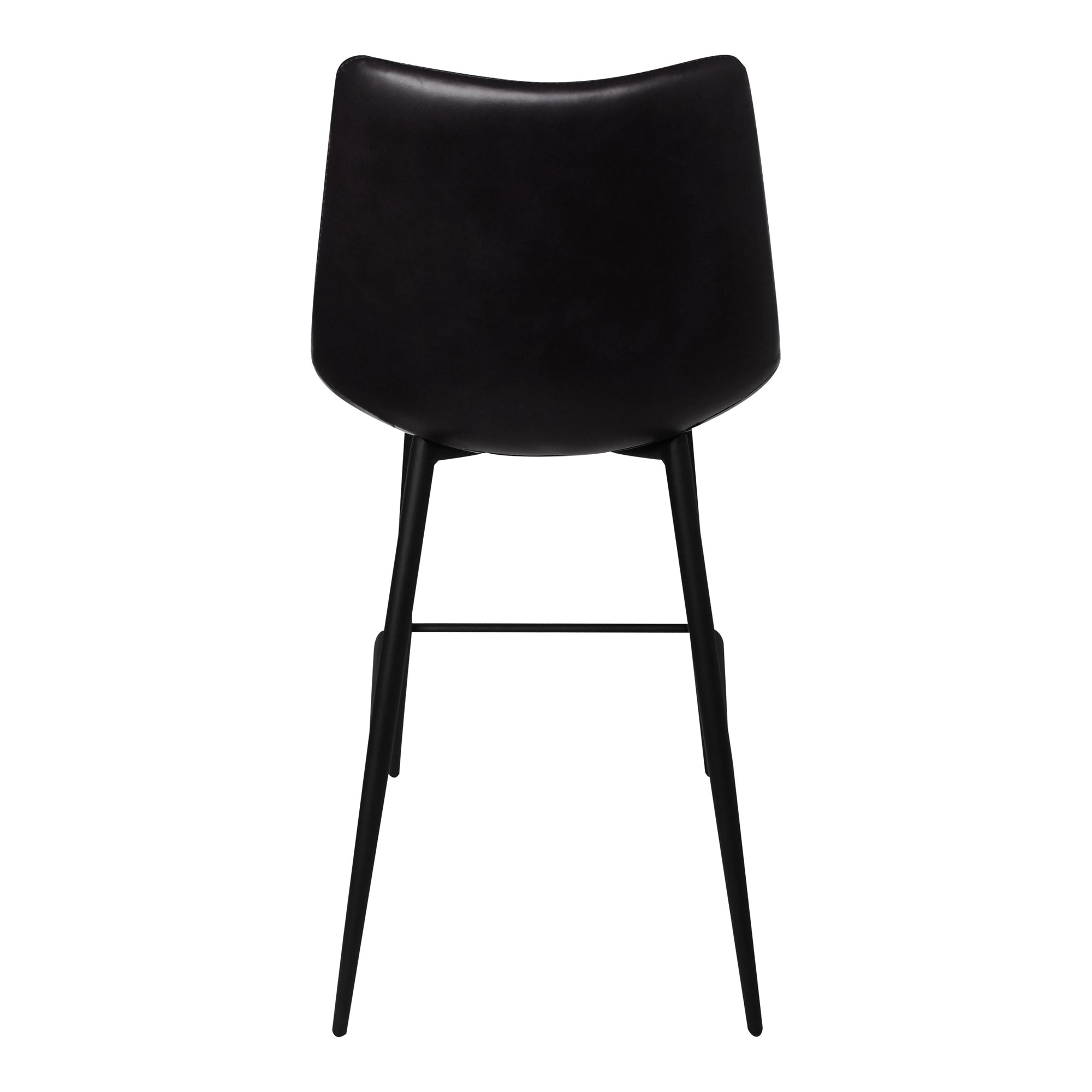 Alibi Counter Stool Matte Black - Set Of Two - 1630Living