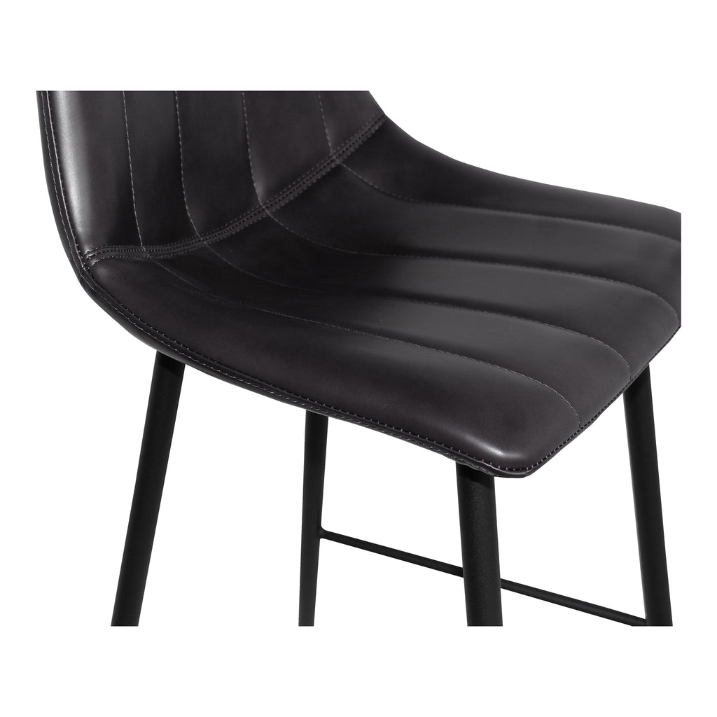Alibi Counter Stool Matte Black - Set Of Two - 1630Living