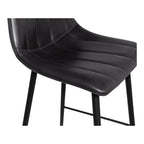 Alibi Counter Stool Matte Black - Set Of Two - 1630Living