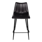 Alibi Counter Stool Matte Black - Set Of Two - 1630Living