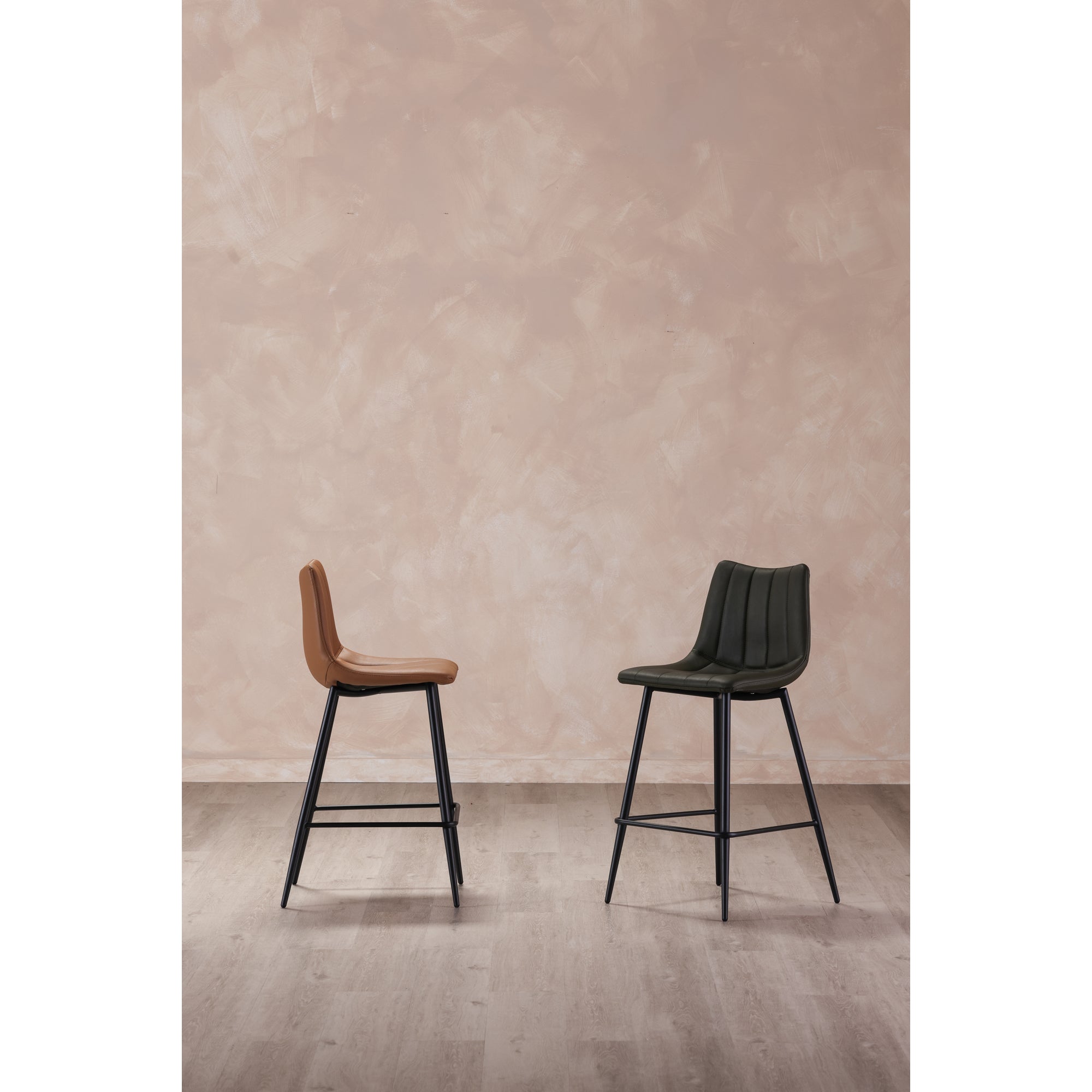 Alibi Counter Stool Tan - Set Of Two - 1630Living
