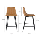 Alibi Counter Stool Tan - Set Of Two - 1630Living