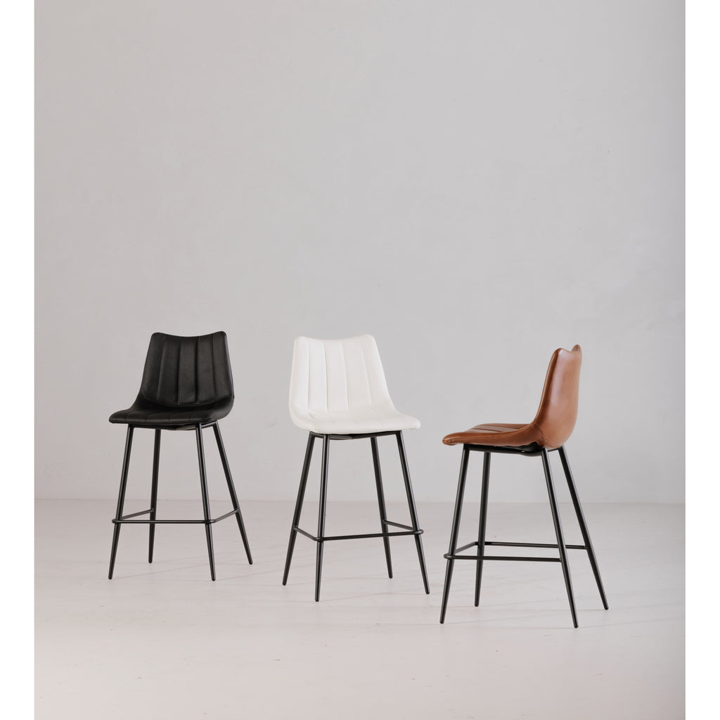 Alibi Bar Stool Matte Black - Set Of Two - 1630Living
