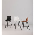 Alibi Bar Stool Matte Black - Set Of Two - 1630Living