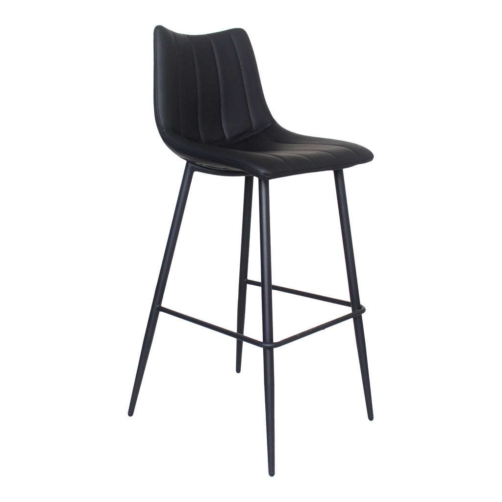 Alibi Bar Stool Matte Black - Set Of Two - 1630Living