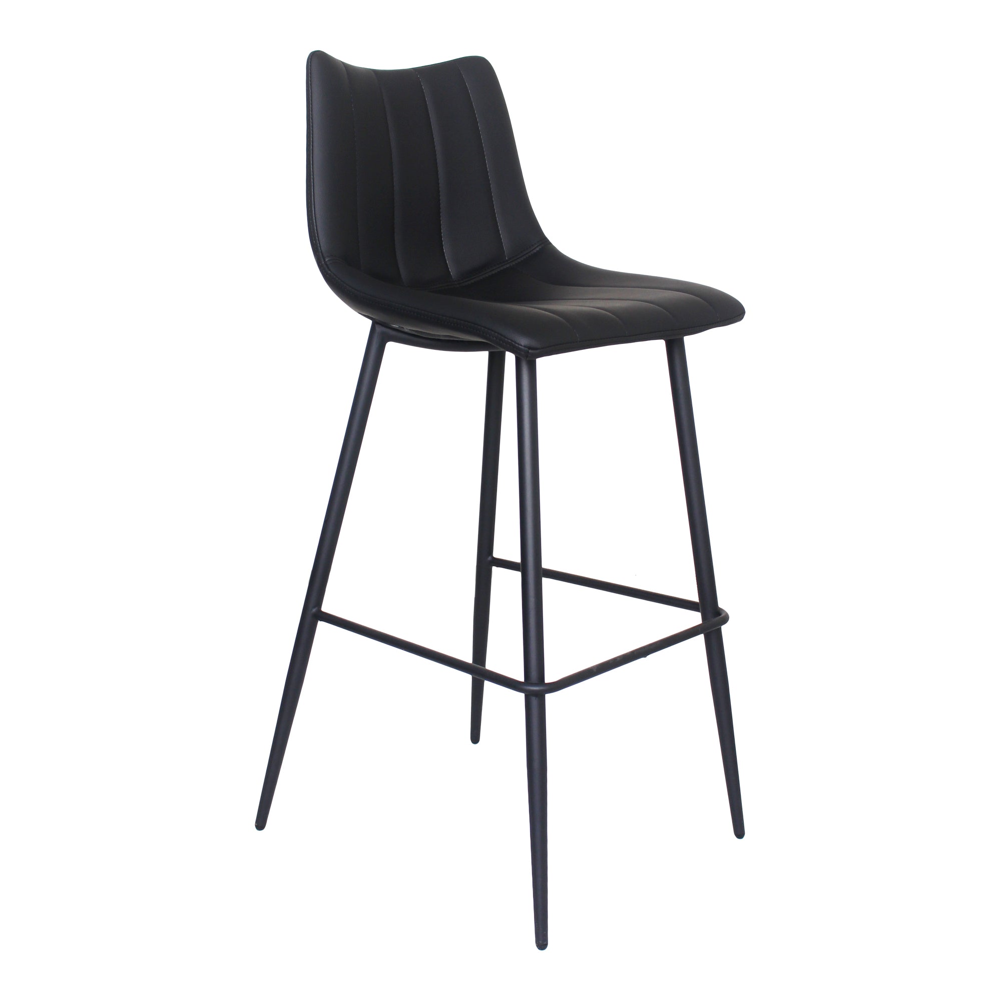 Alibi Bar Stool Matte Black - Set Of Two - 1630Living