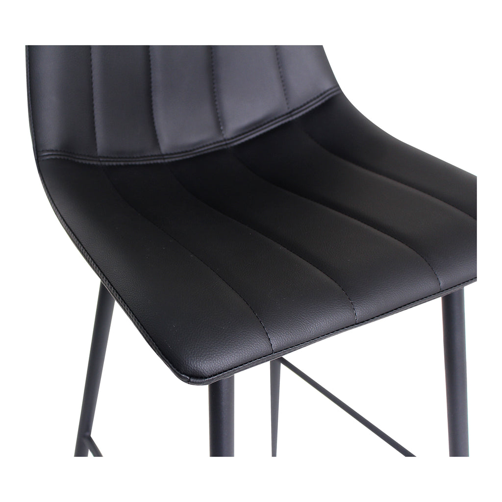 Alibi Bar Stool Matte Black - Set Of Two - 1630Living