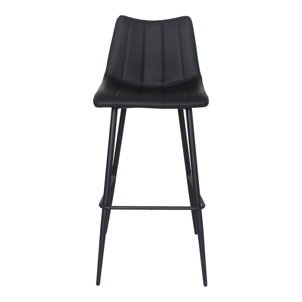 Alibi Bar Stool Matte Black - Set Of Two - 1630Living