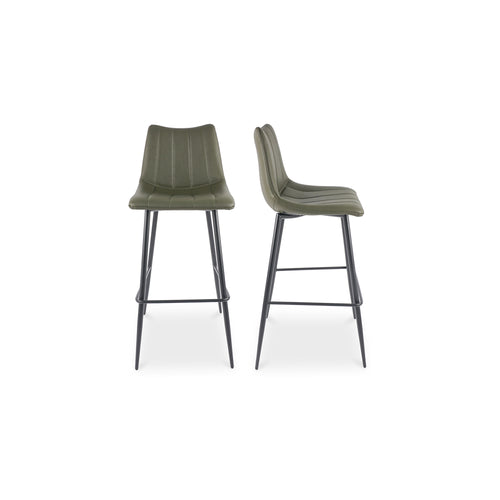Alibi Bar Stool Dark Green - Set Of Two - 1630Living