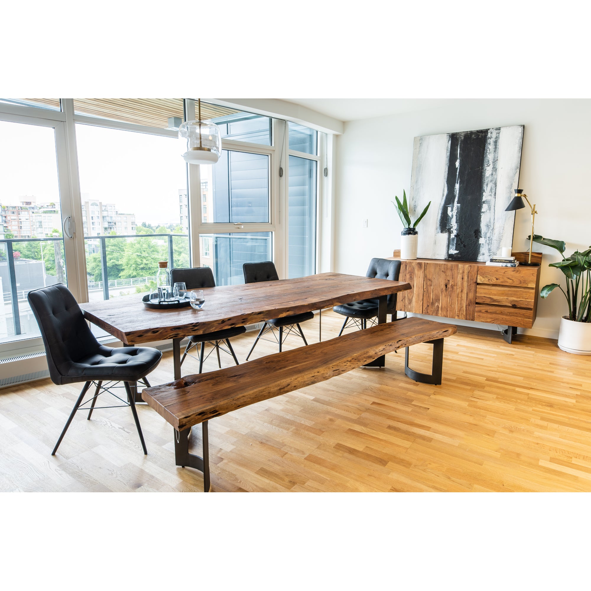 Bent Bench Small Brown - 1630Living