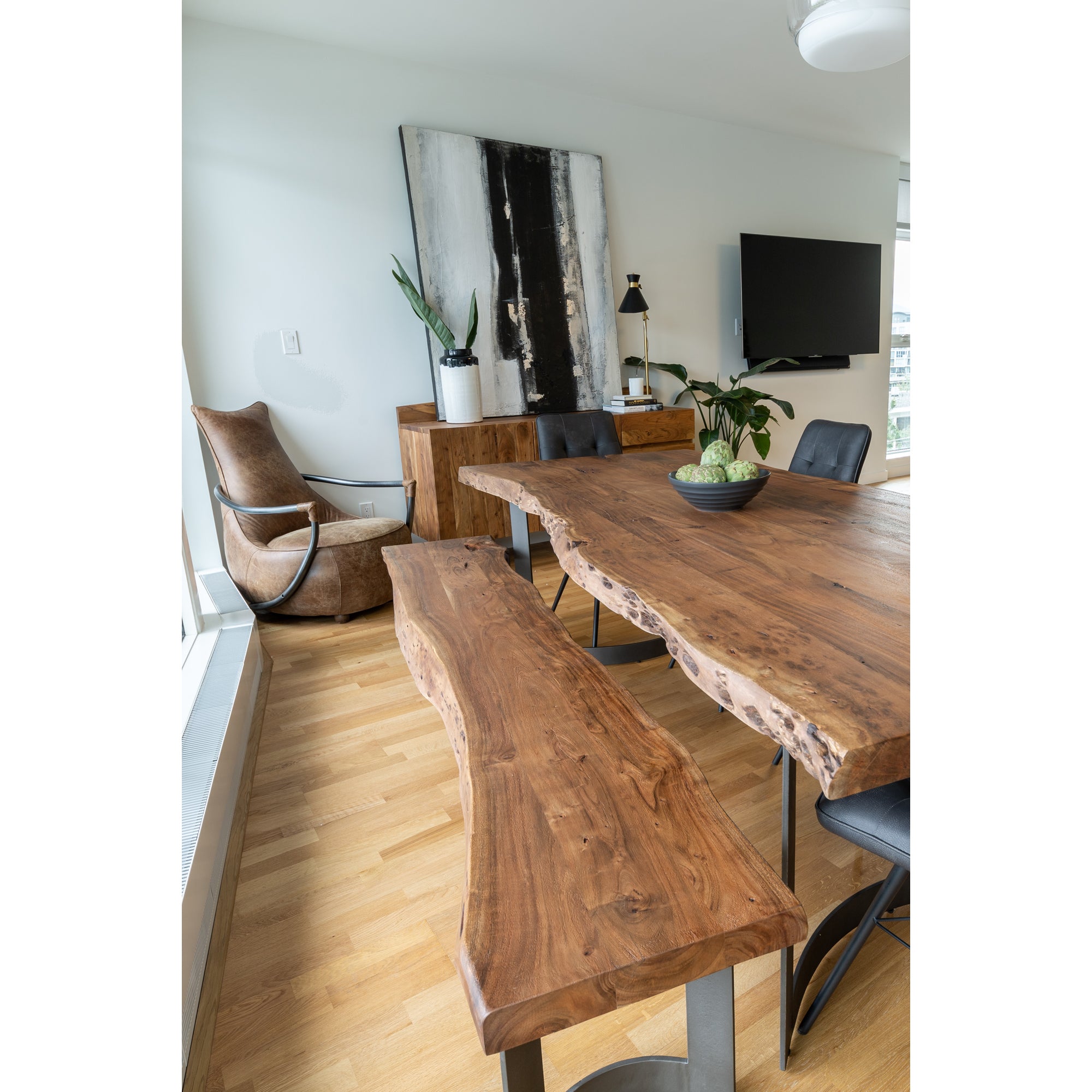 Bent Bench Small Brown - 1630Living