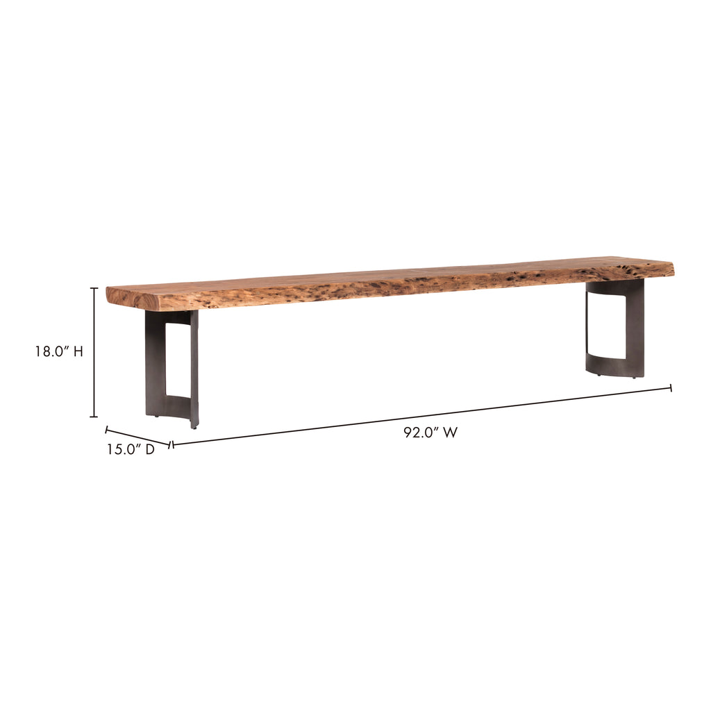 Bent Bench Small Brown - 1630Living