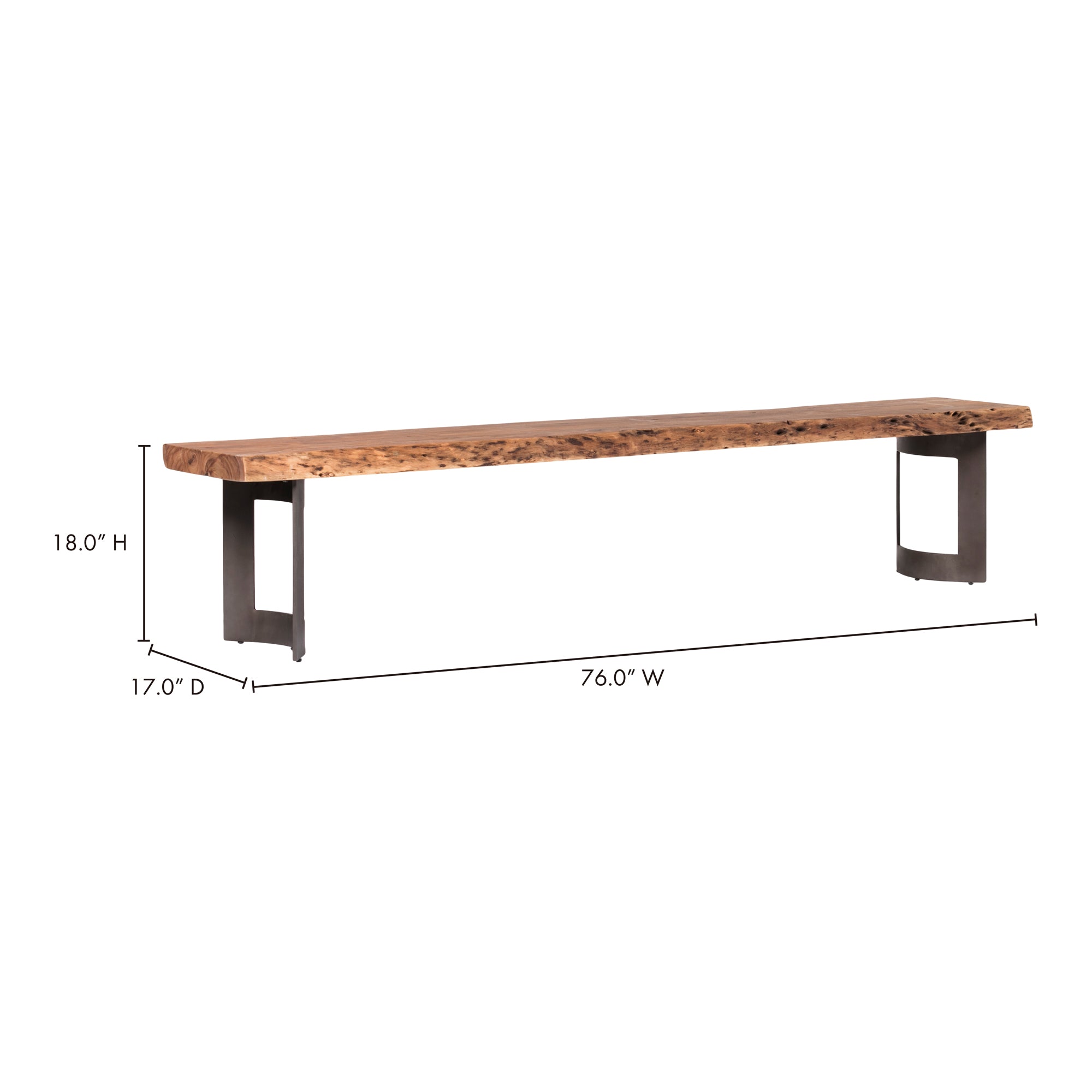 Bent Bench Extra Small Brown - 1630Living
