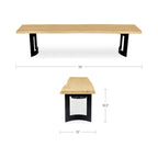Bent Bench Extra Small Oak - 1630Living