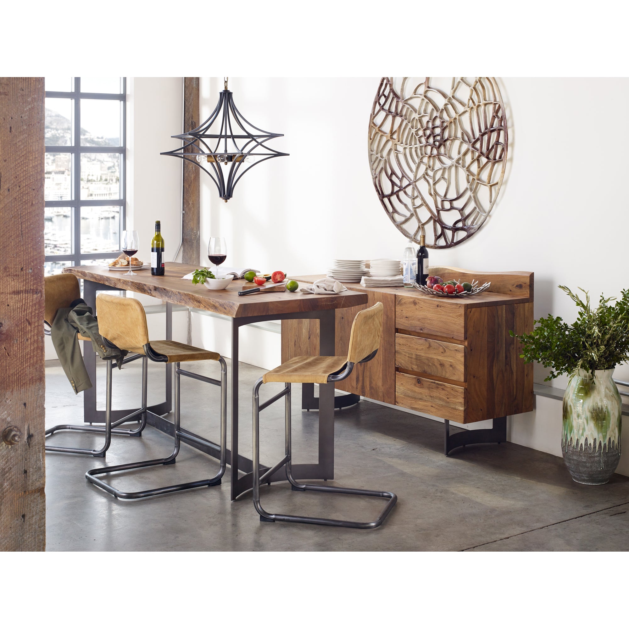 Bent Counter Table Brown - 1630Living