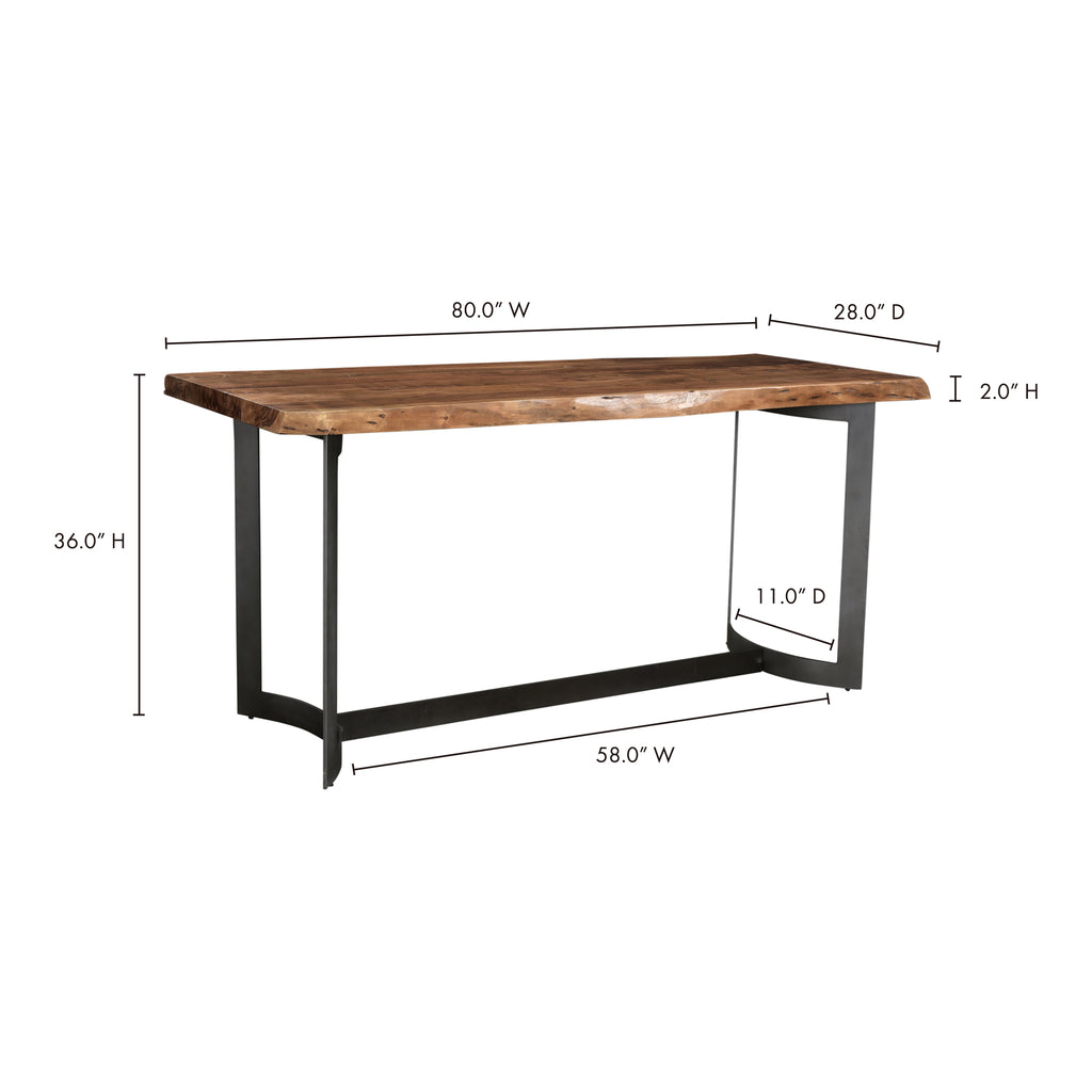 Bent Counter Table Brown - 1630Living