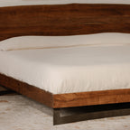 Bent Queen Size Bed Brown - 1630Living