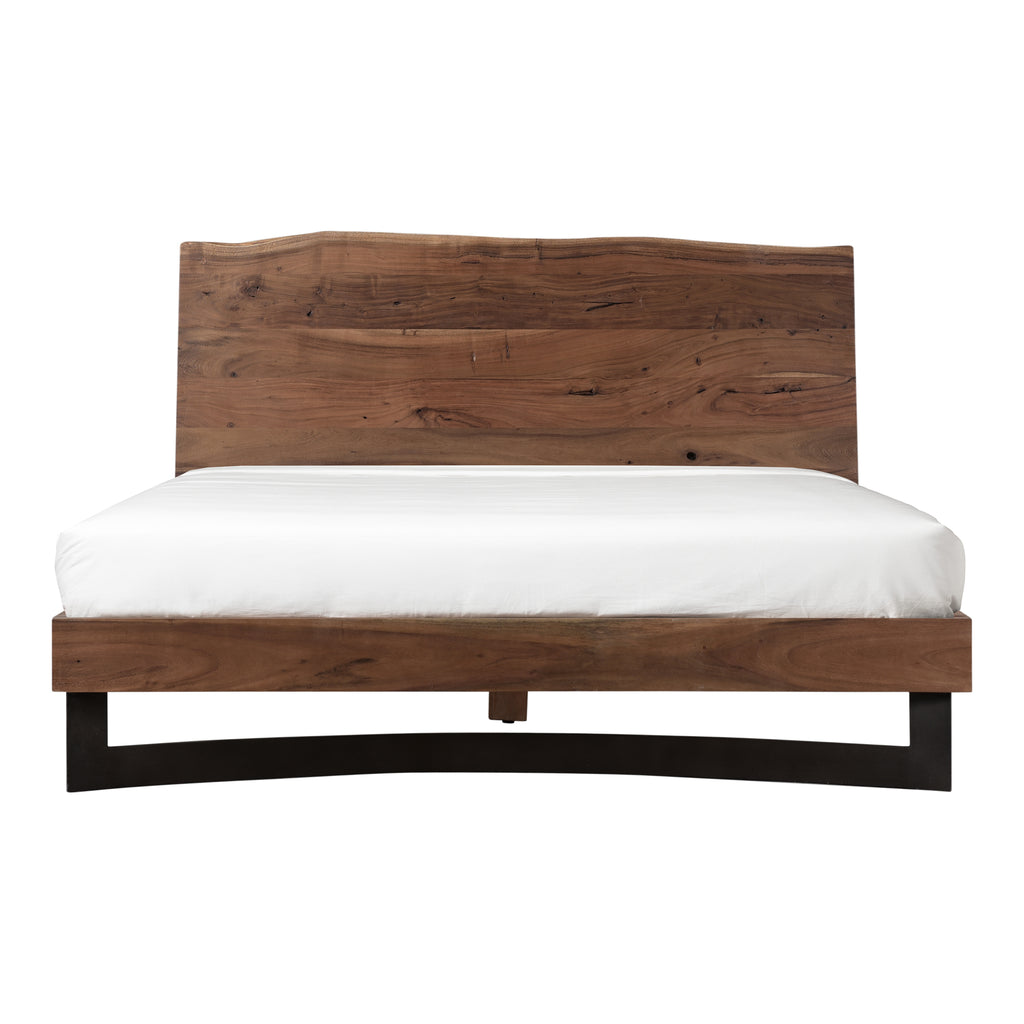 Bent Queen Size Bed Brown - 1630Living