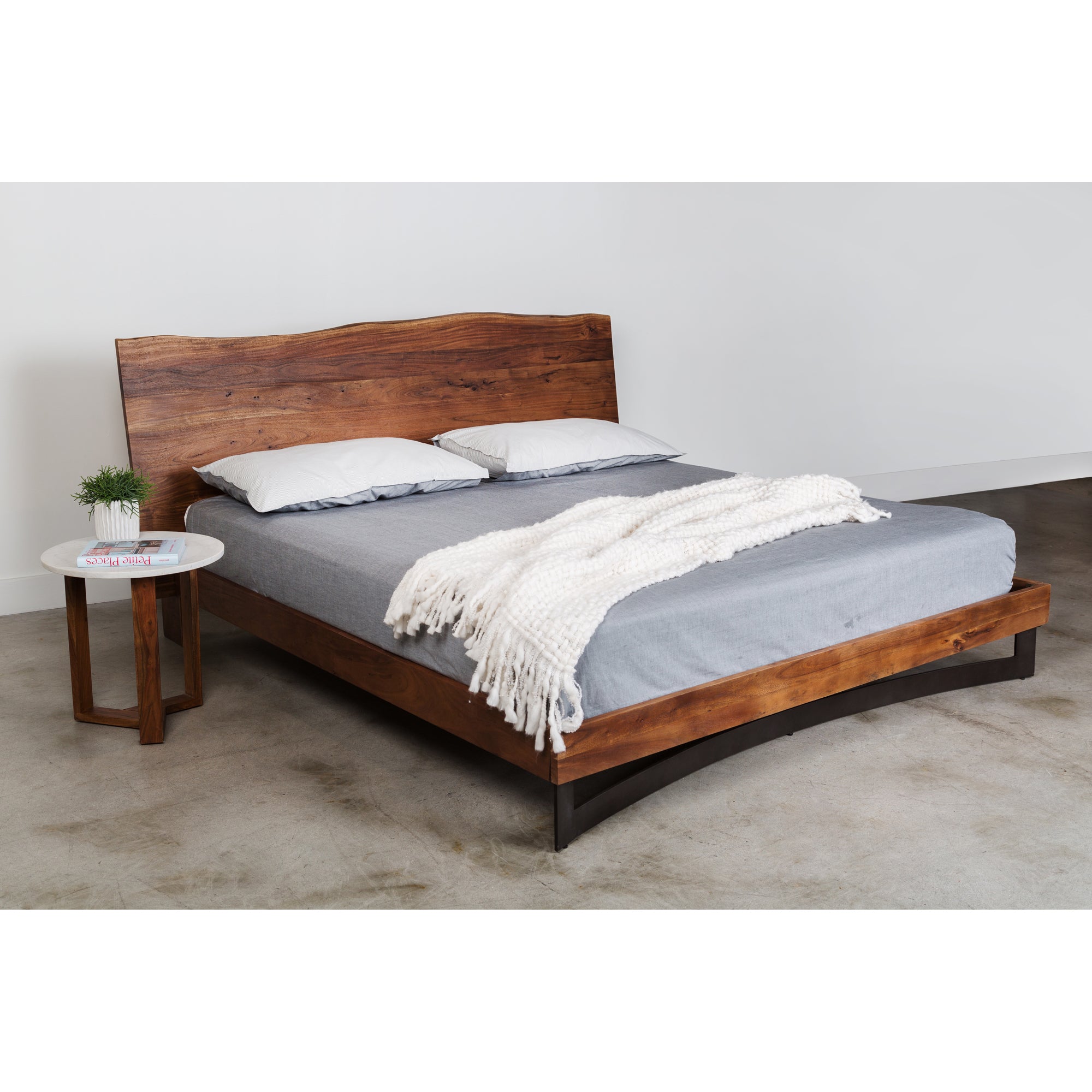 Bent King Size Bed Brown - 1630Living