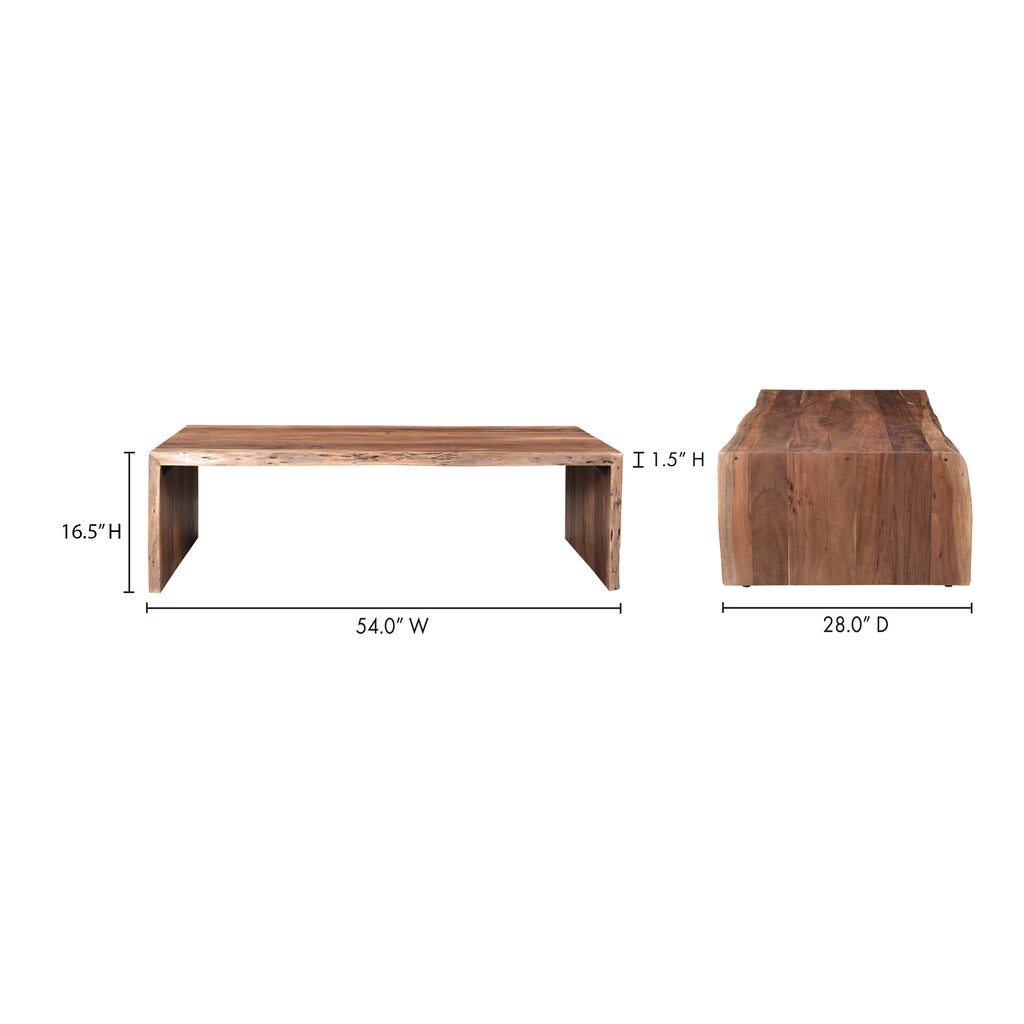 Tyrell Coffee Table Natural Brown - 1630Living