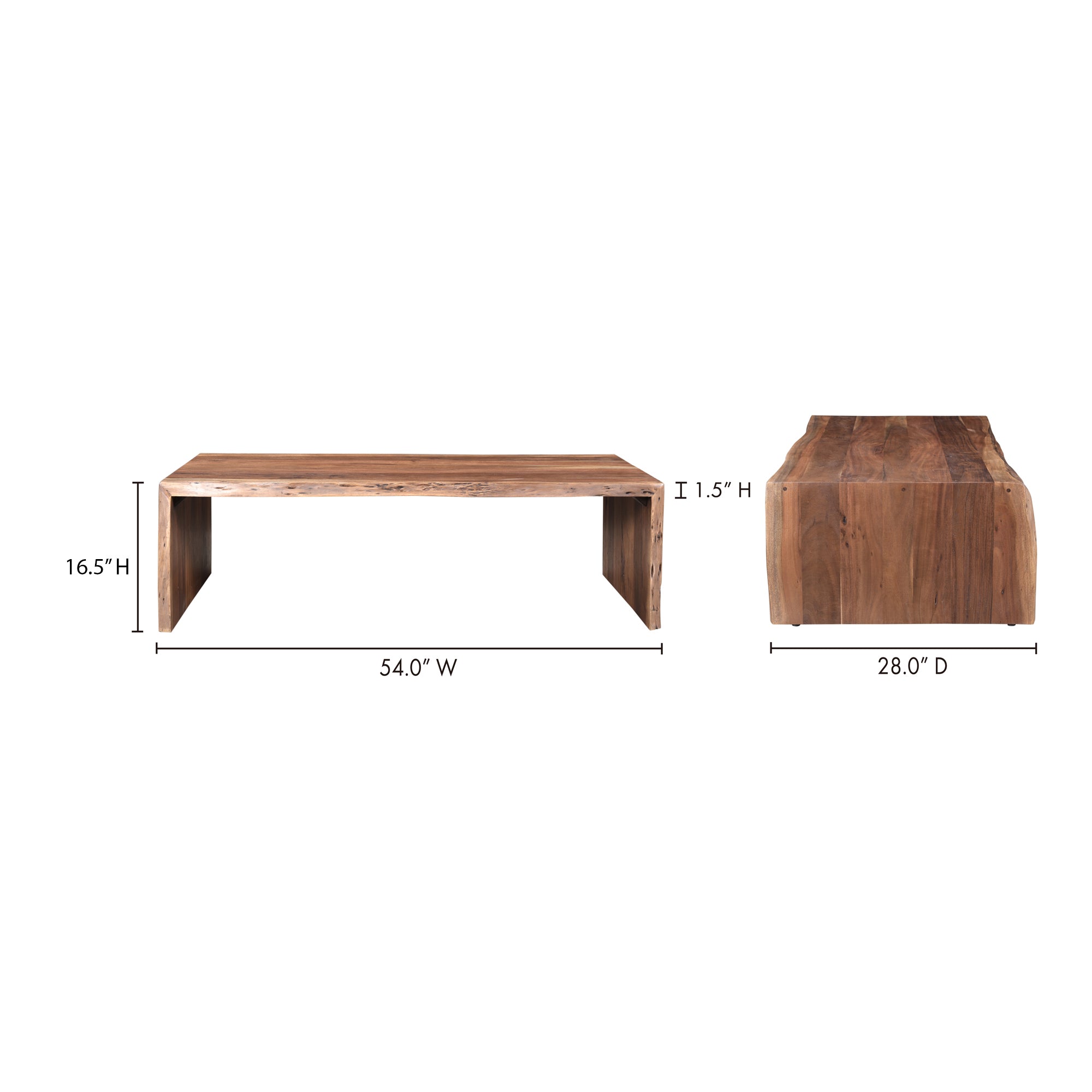 Tyrell Coffee Table Natural Brown - 1630Living