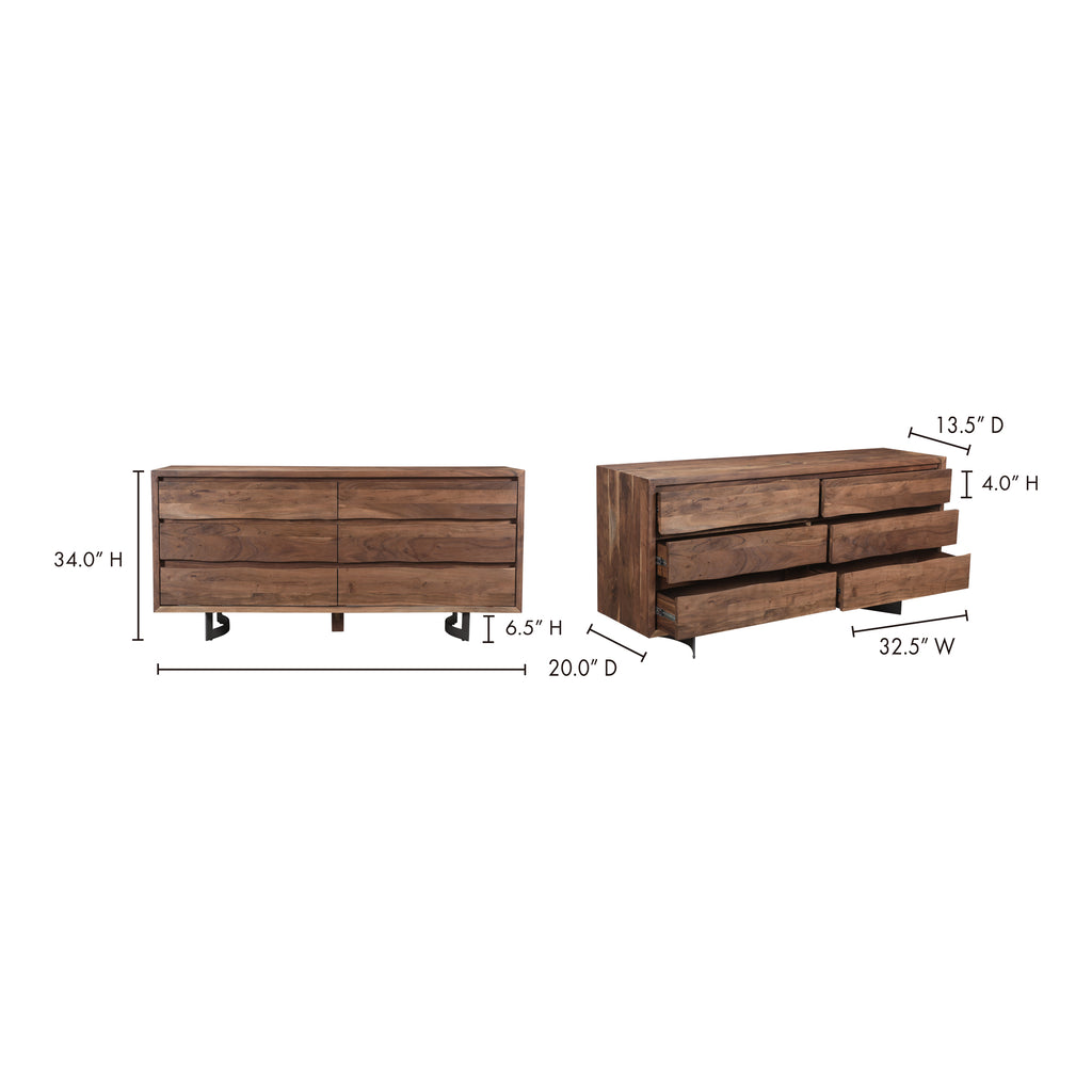 Bent Dresser Brown - 1630Living