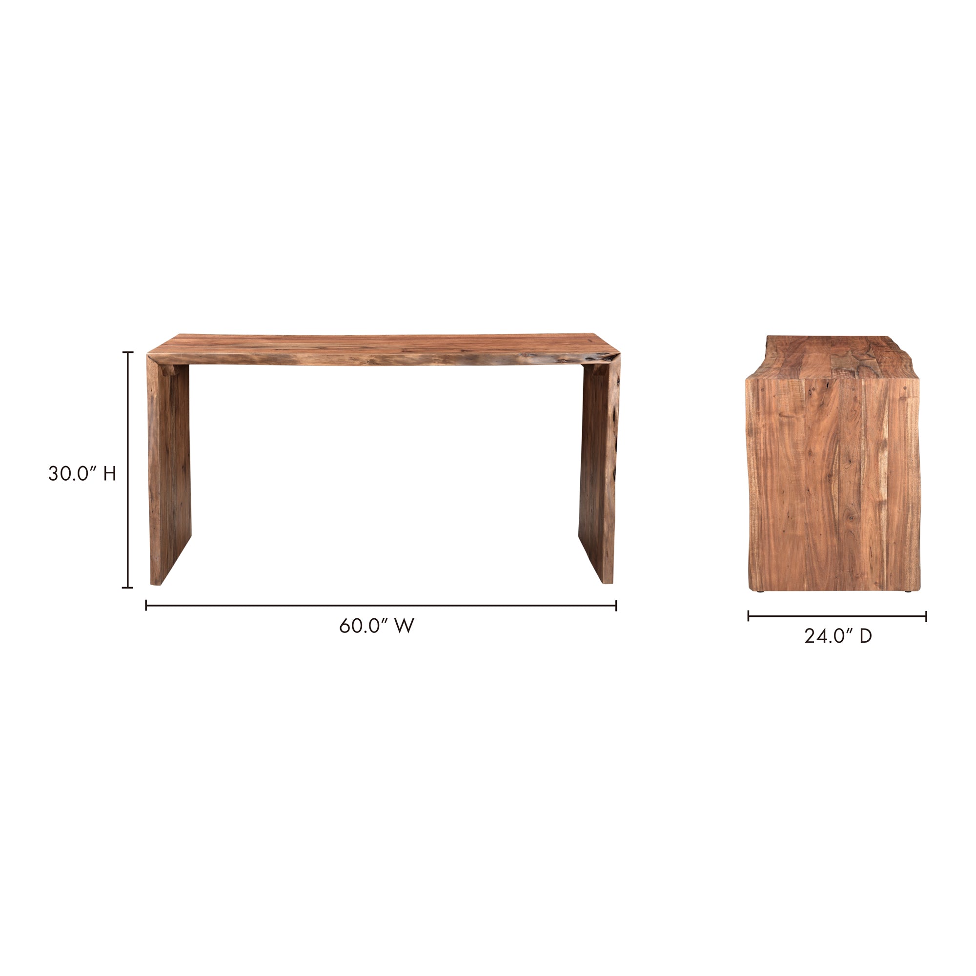 Tyrell Desk Natural Brown - 1630Living