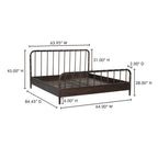 Vivian Queen Bed Dark Brown - 1630Living