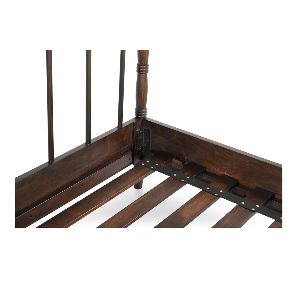 Vivian Queen Bed Dark Brown - 1630Living