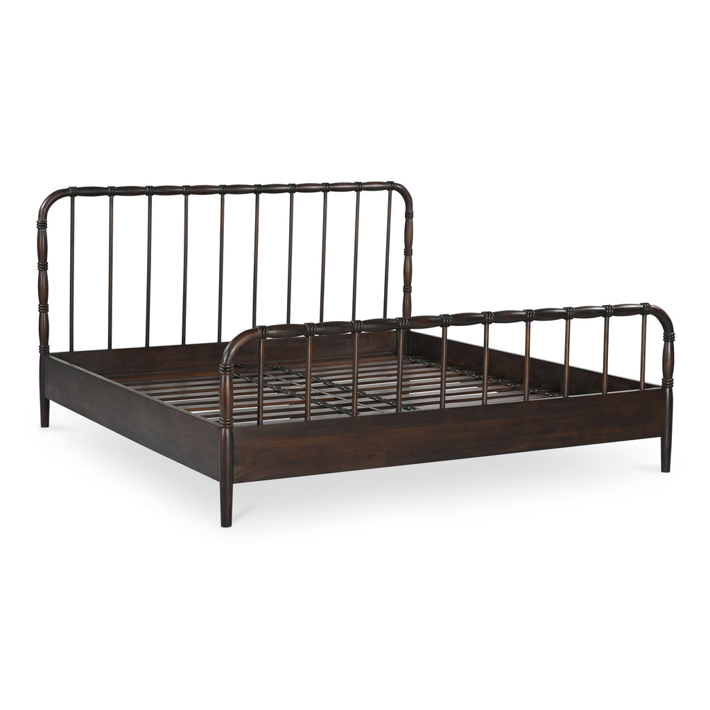 Vivian Queen Bed Dark Brown - 1630Living