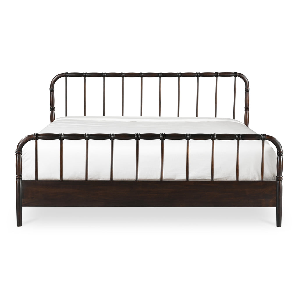Vivian Queen Bed Dark Brown - 1630Living