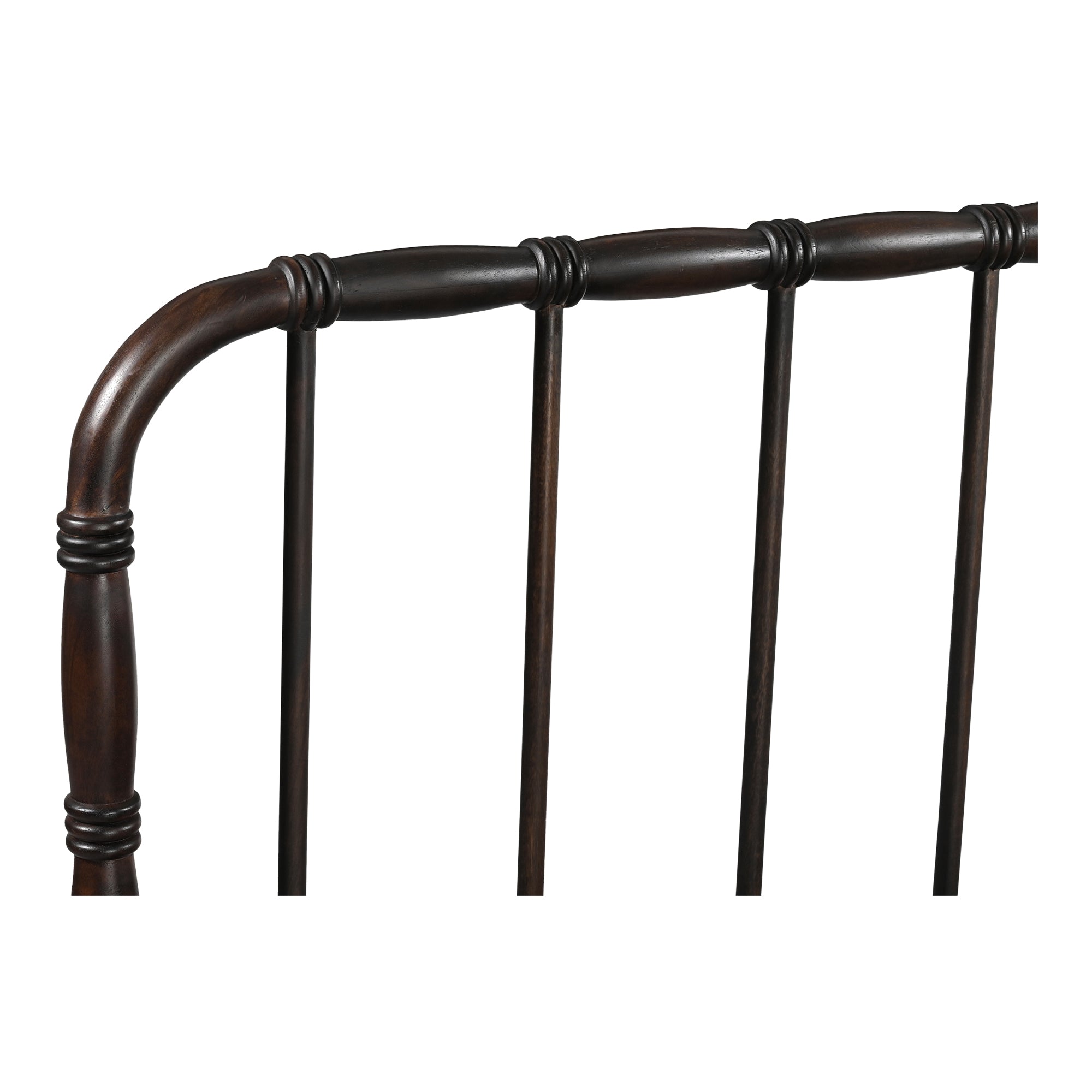Vivian King Bed Dark Brownn - 1630Living