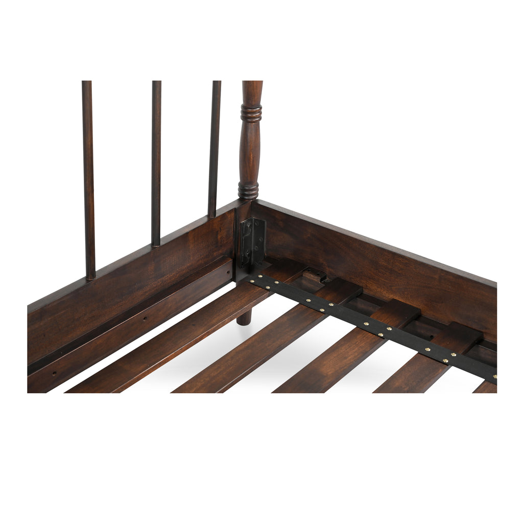 Vivian King Bed Dark Brownn - 1630Living