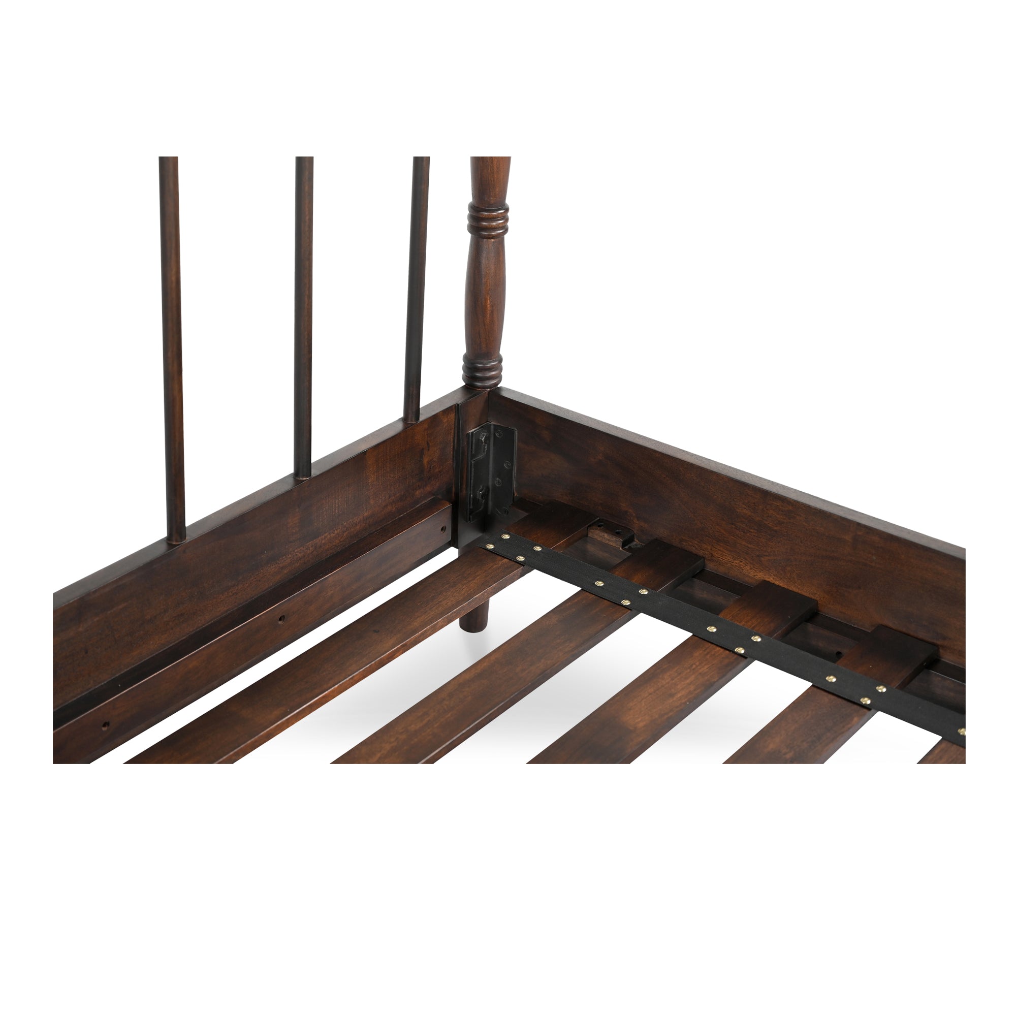 Vivian King Bed Dark Brownn - 1630Living
