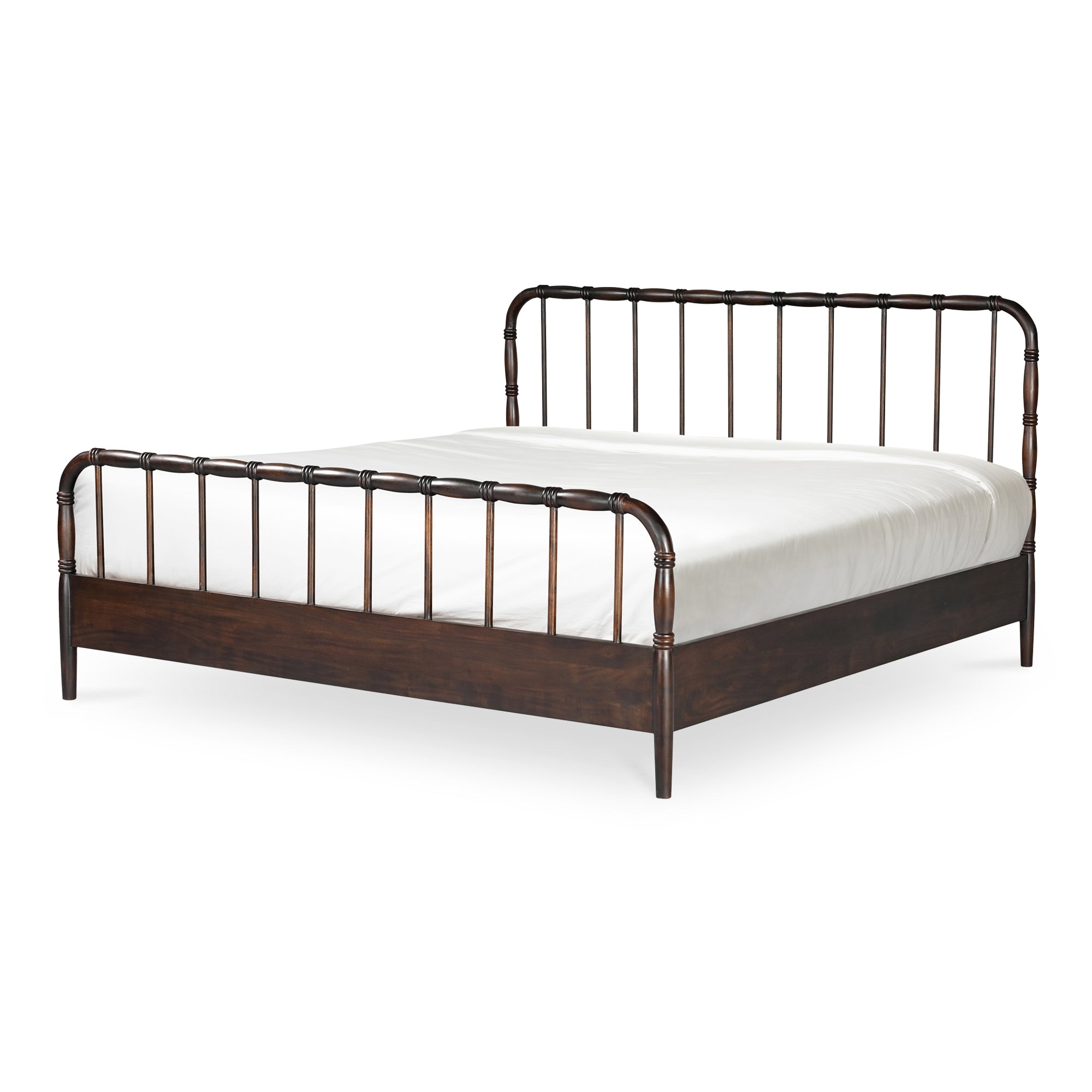 Vivian King Bed Dark Brownn - 1630Living