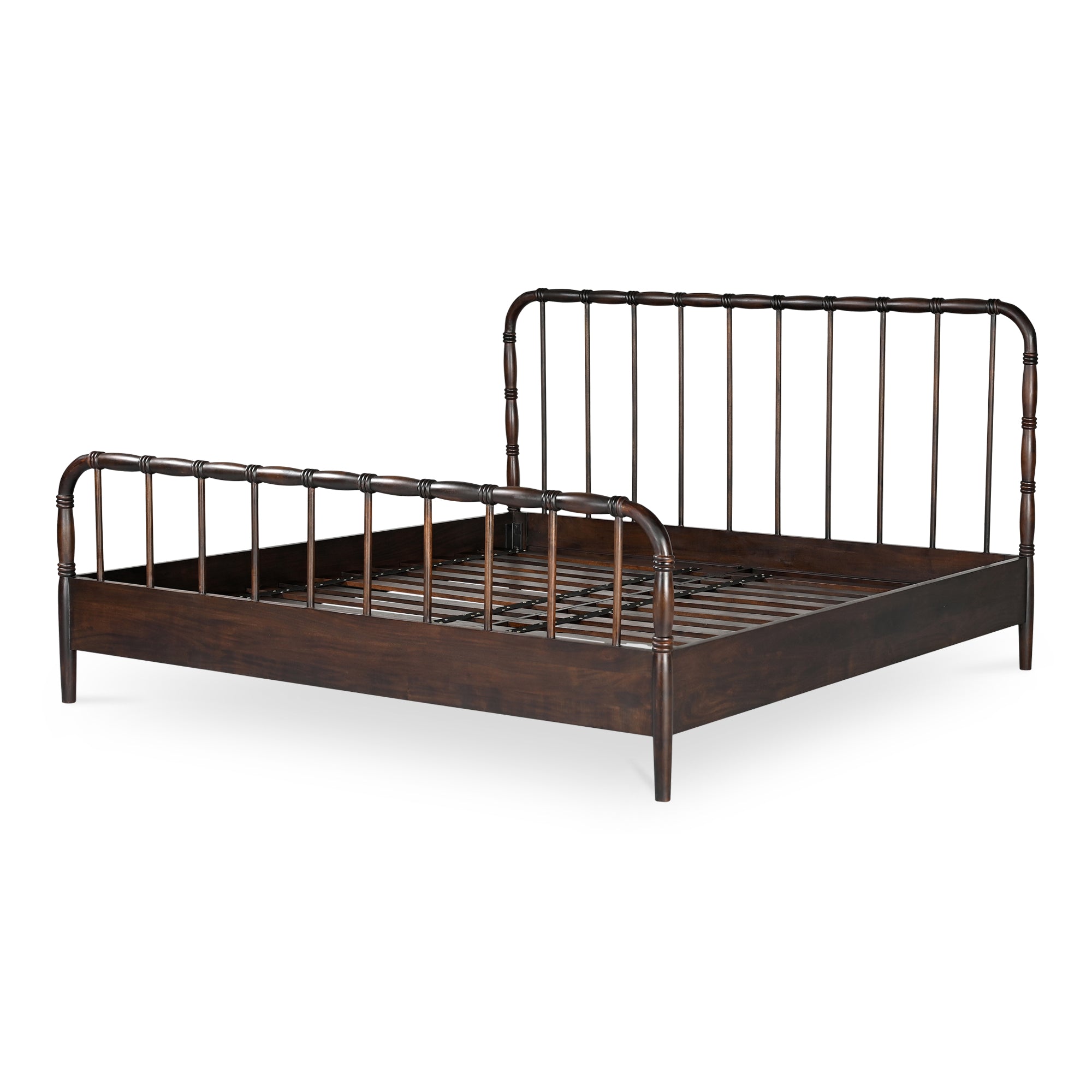 Vivian King Bed Dark Brownn - 1630Living