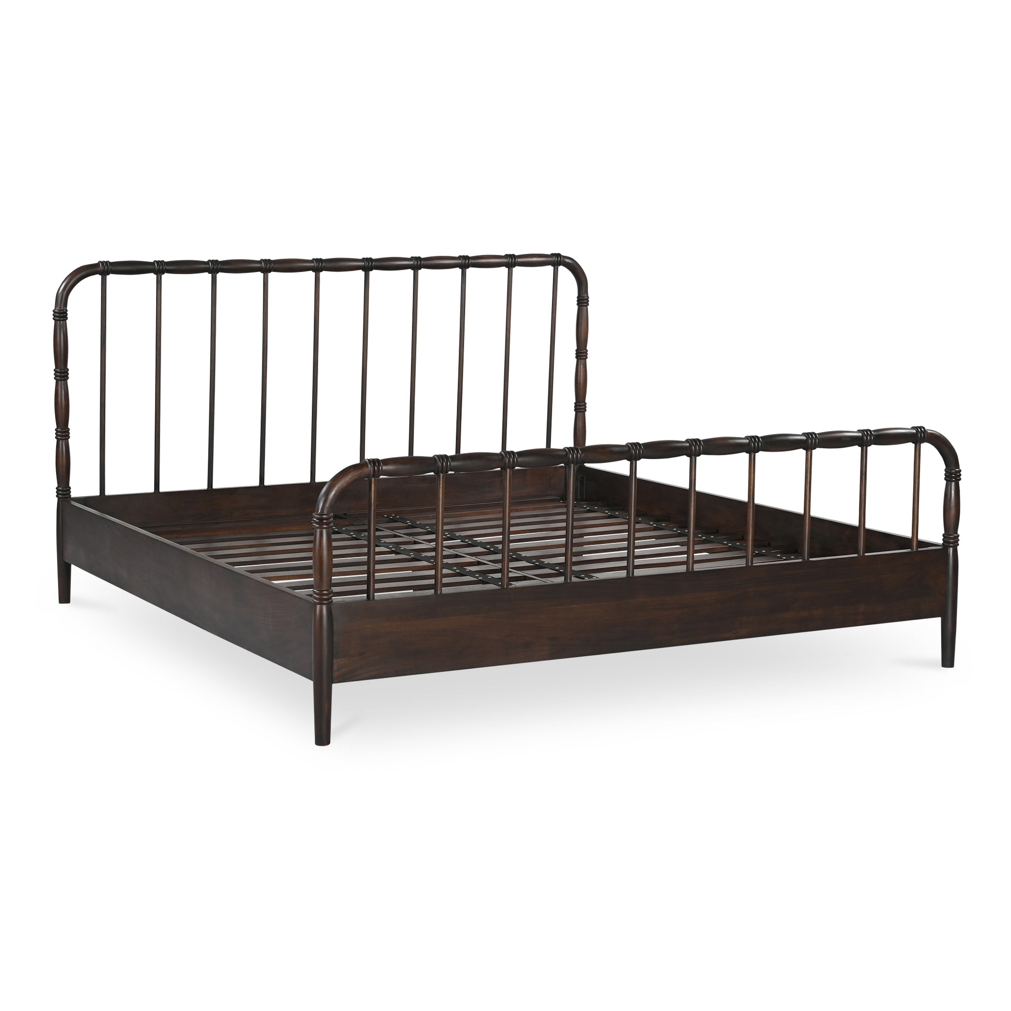 Vivian King Bed Dark Brownn - 1630Living