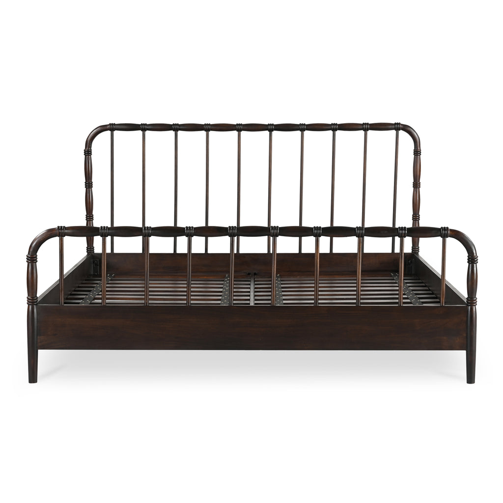 Vivian King Bed Dark Brownn - 1630Living