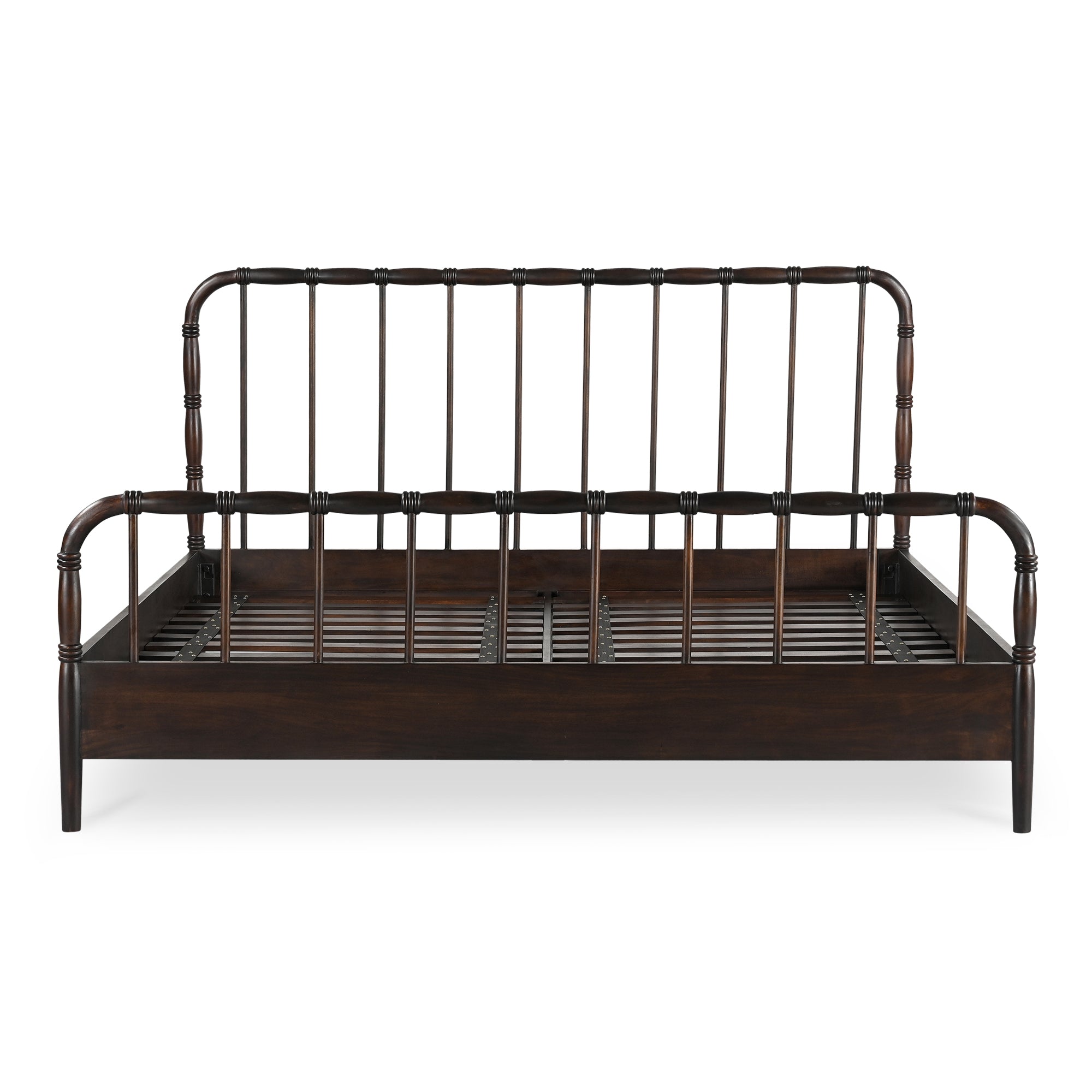 Vivian King Bed Dark Brownn - 1630Living