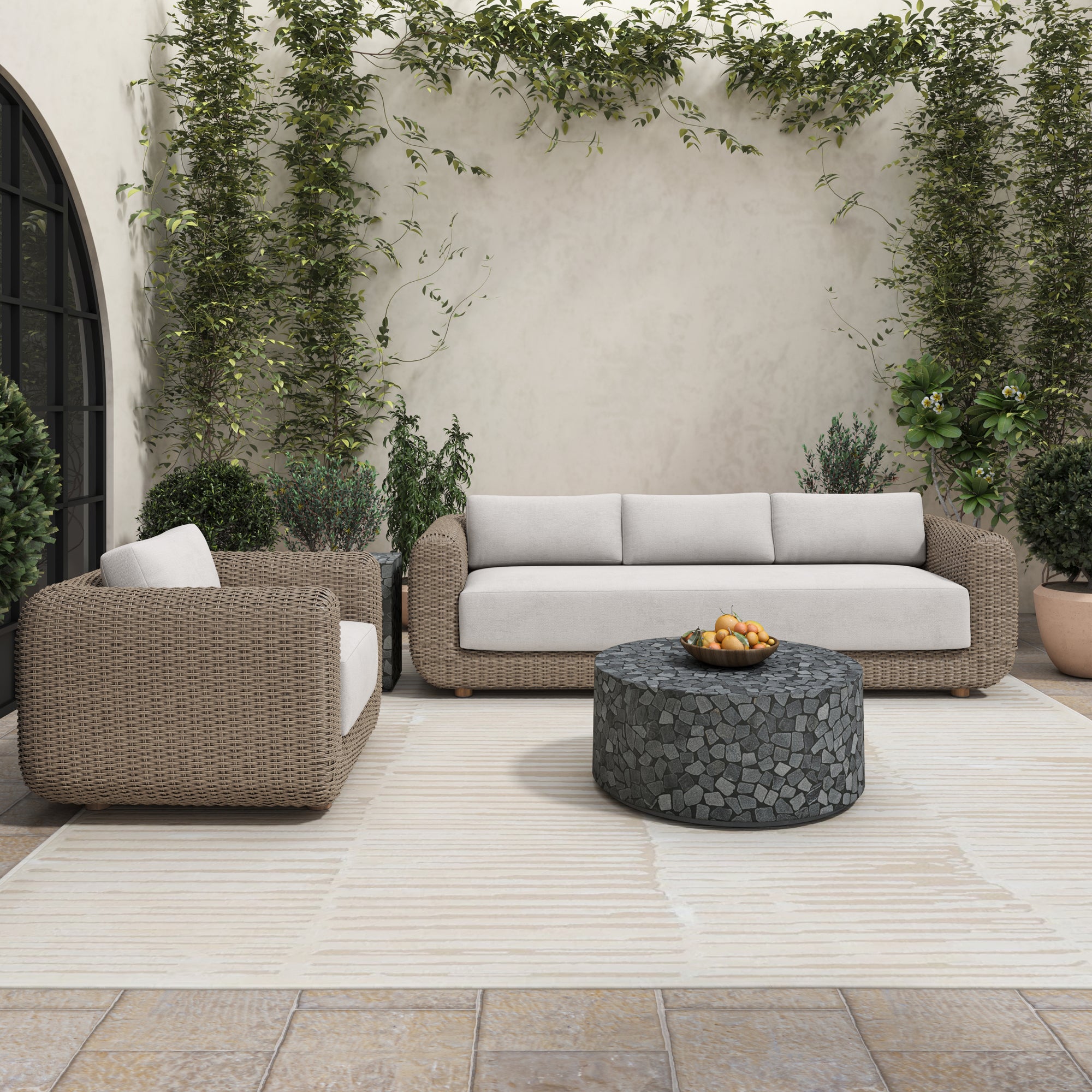 Kiri Outdoor Side Table Black - 1630Living