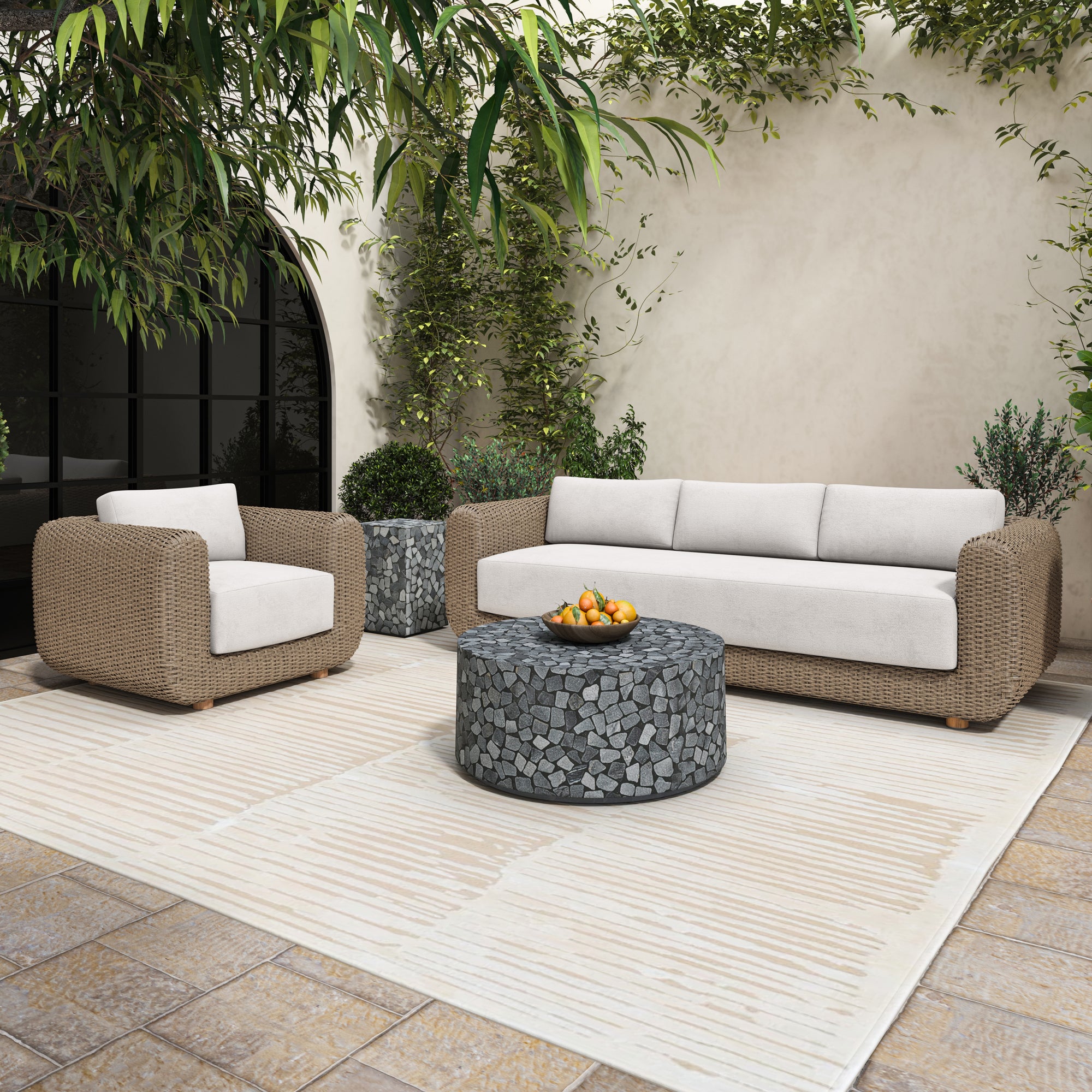 Kiri Outdoor Side Table Black - 1630Living