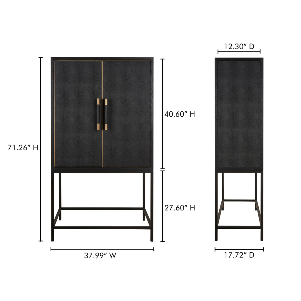 Mako Bar Cabinet Black - 1630Living