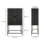 Mako Bar Cabinet Black - 1630Living