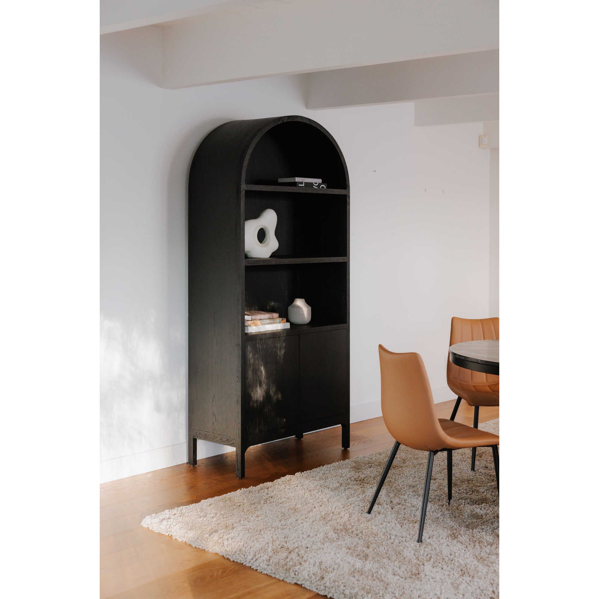 Wilde Display Cabinet Black Oak - 1630Living