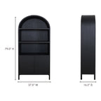 Wilde Display Cabinet Black Oak - 1630Living